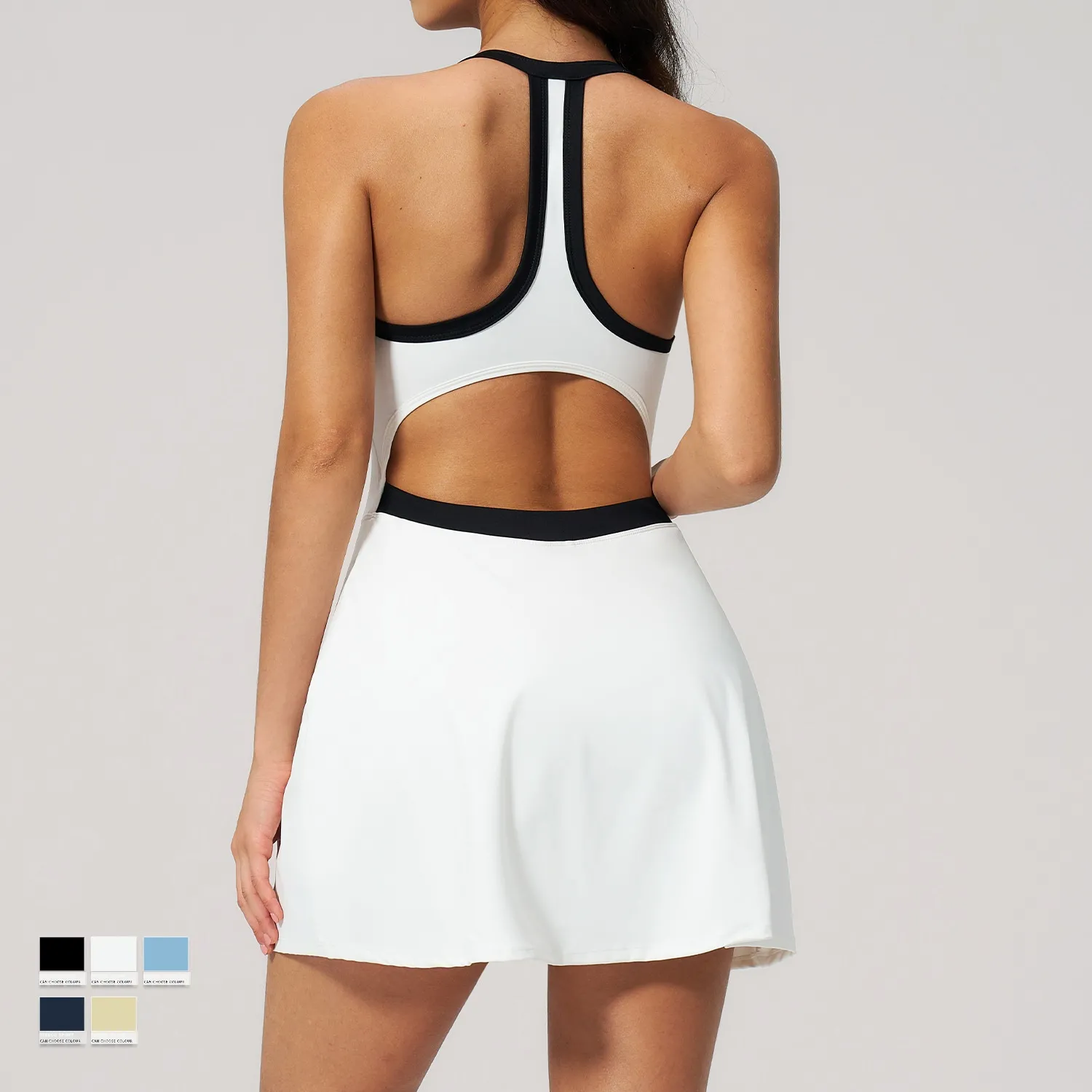 Tennis Skirt with Built in Safety Shorts Sport Tennis Skirt Customizable logo Available FGBFLT2134