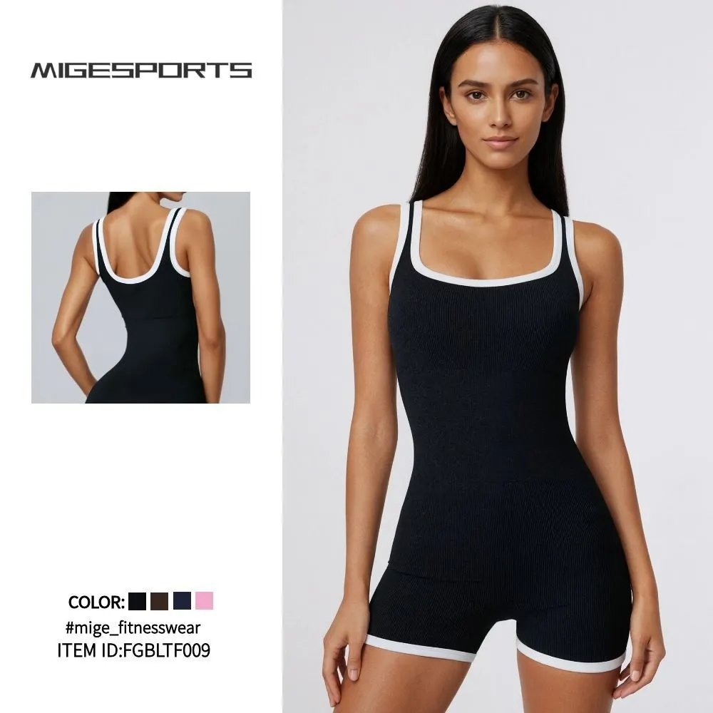 Quick-Drying Women's Fitness Yoga Sports Jumpsuit with Chest FGBLTF009