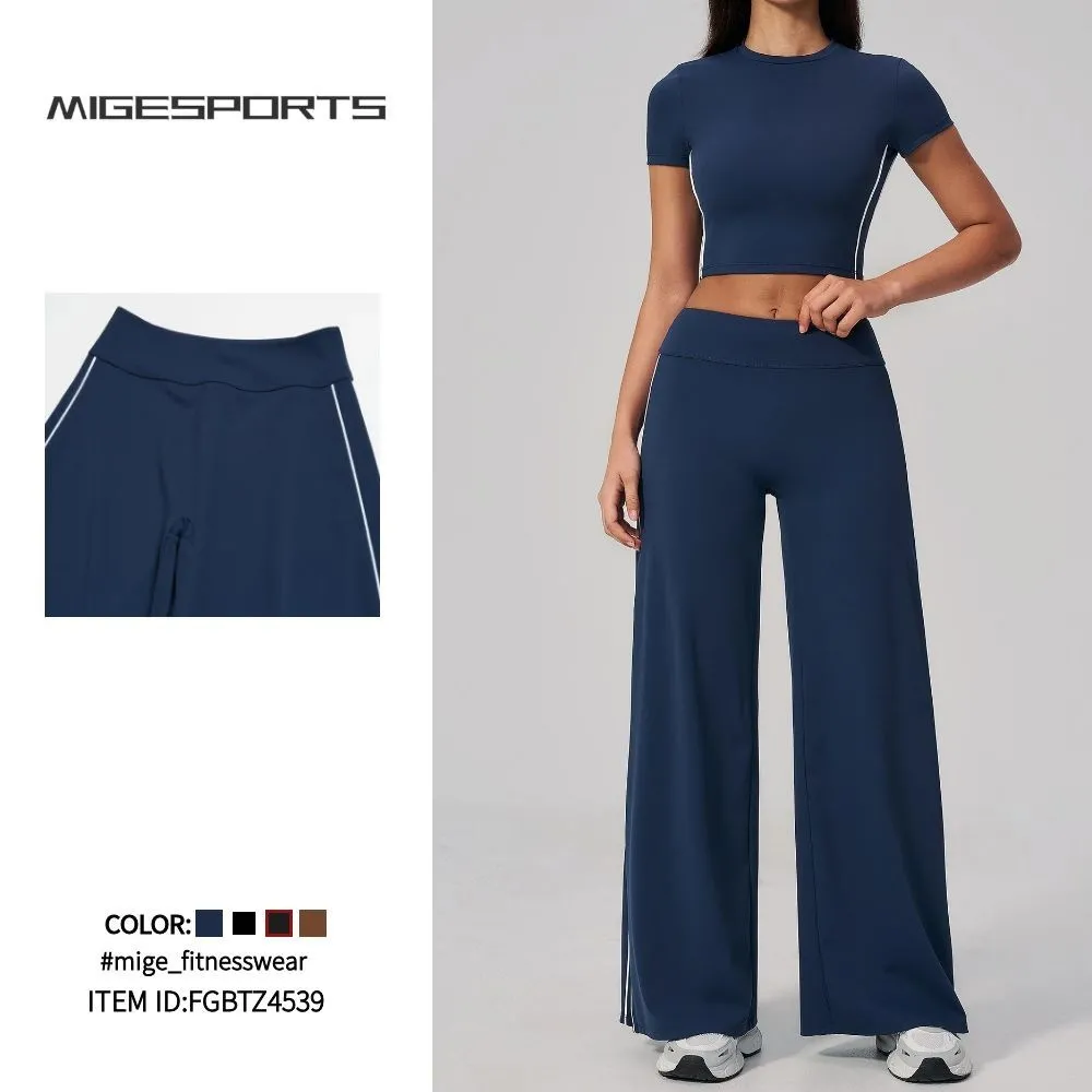 Yoga Sets Women Comfortable Fitness Workout Outfit Two Piece Yoga Set FGBTZ4539