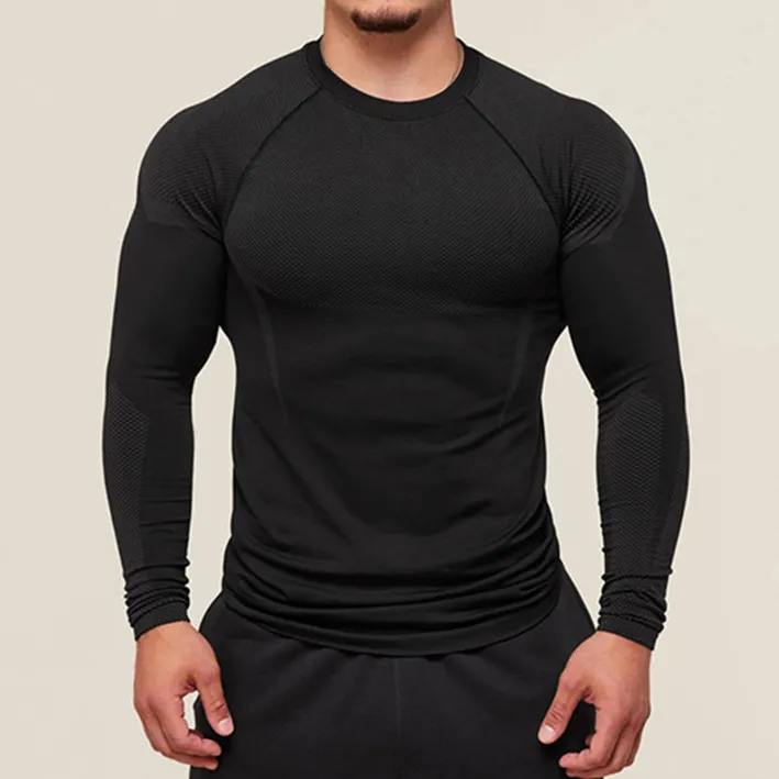 Running Workout Training Long Sleeve Gym Fitness Sports Top Men Long Sleeve for Gym EFGBFY-SX-CX10