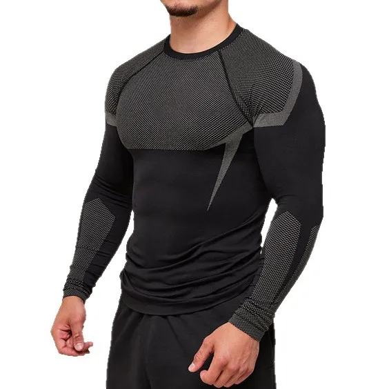 Running Workout Training Long Sleeve Gym Fitness Sports Top Men Long Sleeve for Gym EFGBFY-SX-CX10