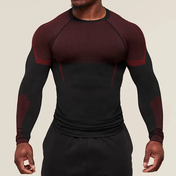 Running Workout Training Long Sleeve Gym Fitness Sports Top Men Long Sleeve for Gym EFGBFY-SX-CX10
