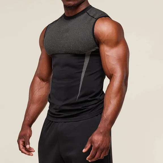 Men's Sports Vest Gym Fitness Wear Workout Tank Tops Athletic Training T-Shirts Breathable Bodybuilding Sleeveless Shirts EFGBFY-SX-BX10