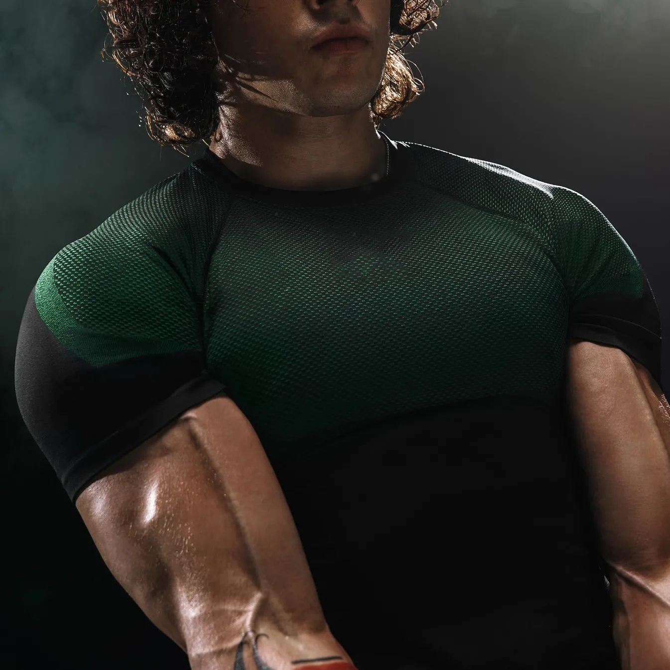 Spandex Polyester Quick Dry Running Fit T Shirt Workout Gym Sport Men T-shirt EFGBFY-SX-DX10