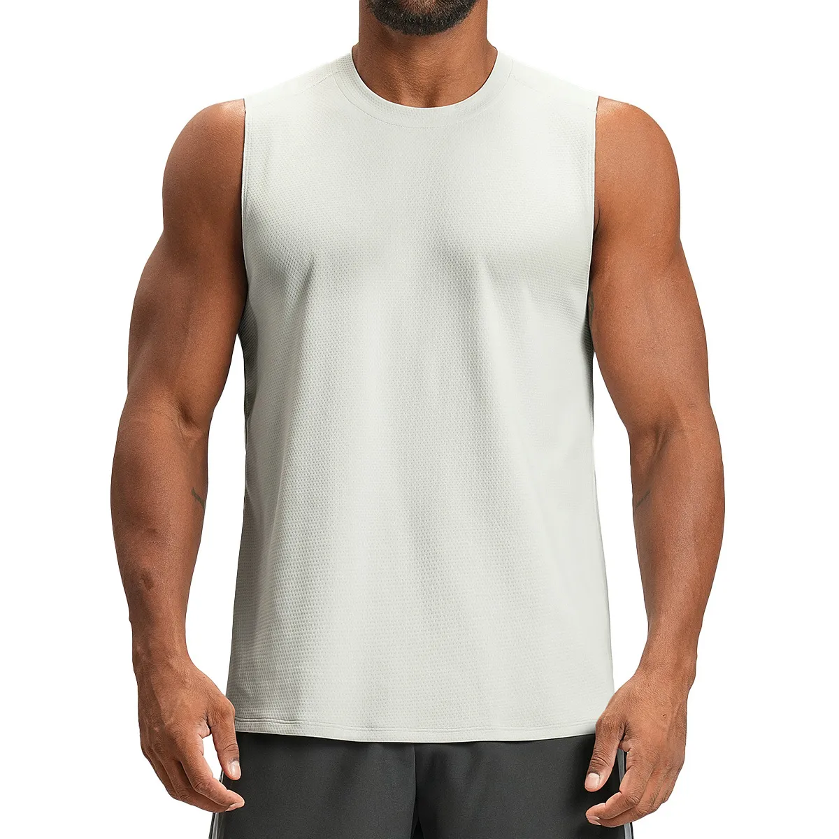 Men's Sporty Breathable Sleeveless Fitness Wear Sports Vest for Outdoor Running EFGBDD-EBX4159