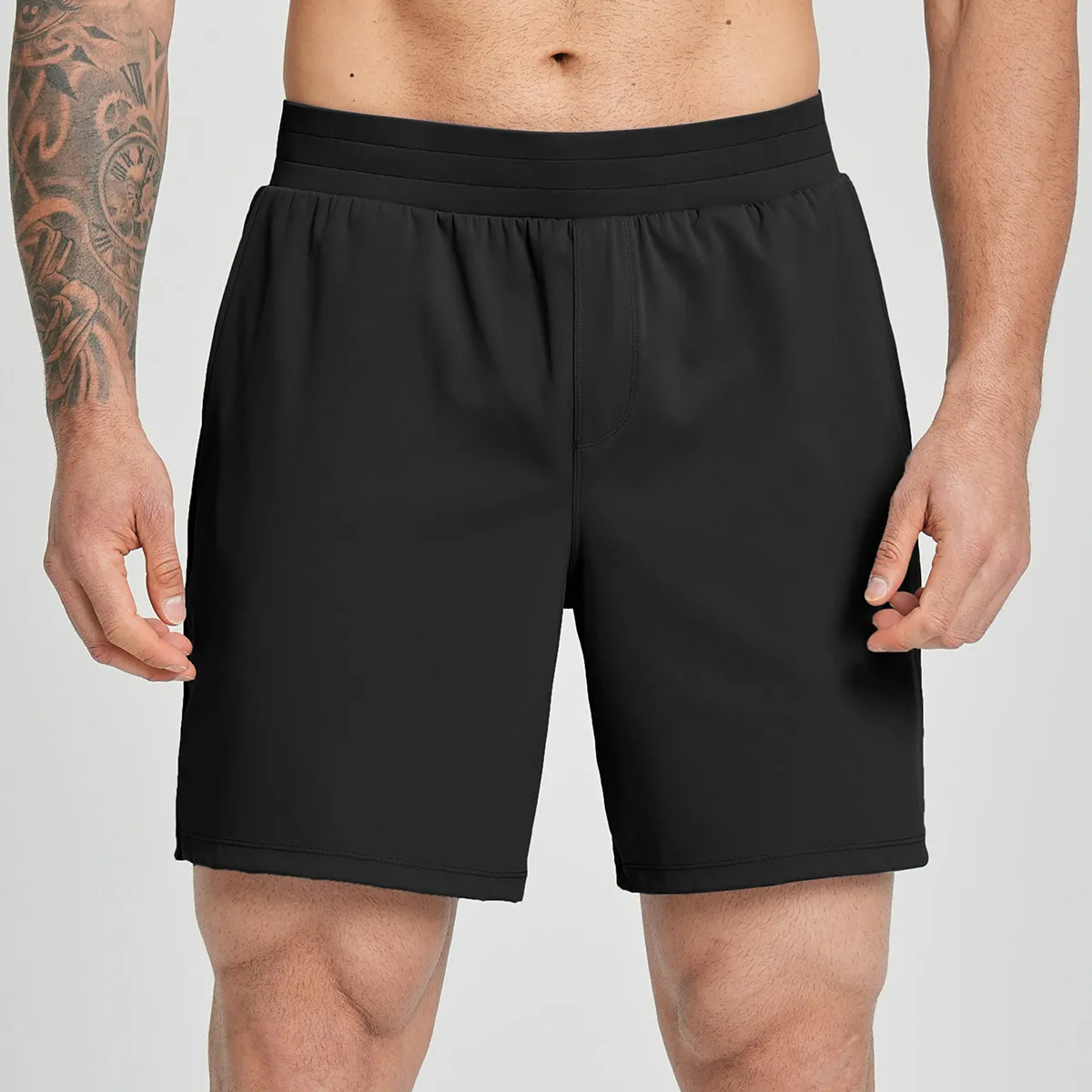 Sportswear Mens Lightweight Shorts Athletic Fitness Mens Gym Shorts With Pocket Four Way Stretch Shorts for Men EFGBDD-EDK5086