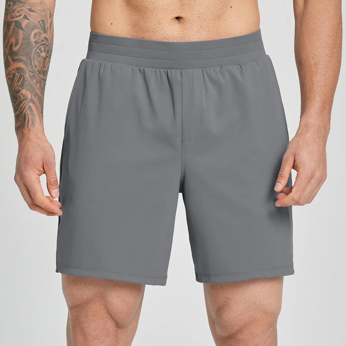 Sportswear Mens Lightweight Shorts Athletic Fitness Mens Gym Shorts With Pocket Four Way Stretch Shorts for Men EFGBDD-EDK5086