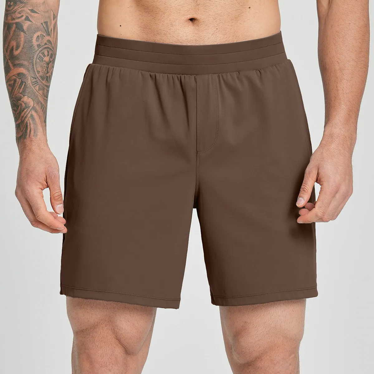 Sportswear Mens Lightweight Shorts Athletic Fitness Mens Gym Shorts With Pocket Four Way Stretch Shorts for Men EFGBDD-EDK5086