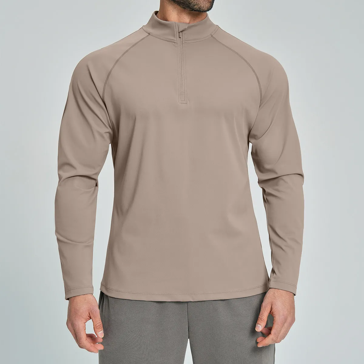 Men Active Quick Dry Crew Neck Athletic Running Gym Workout Tee Top Men Long Sleeve Gym t Shirt EFGBDD-ECX5086-2