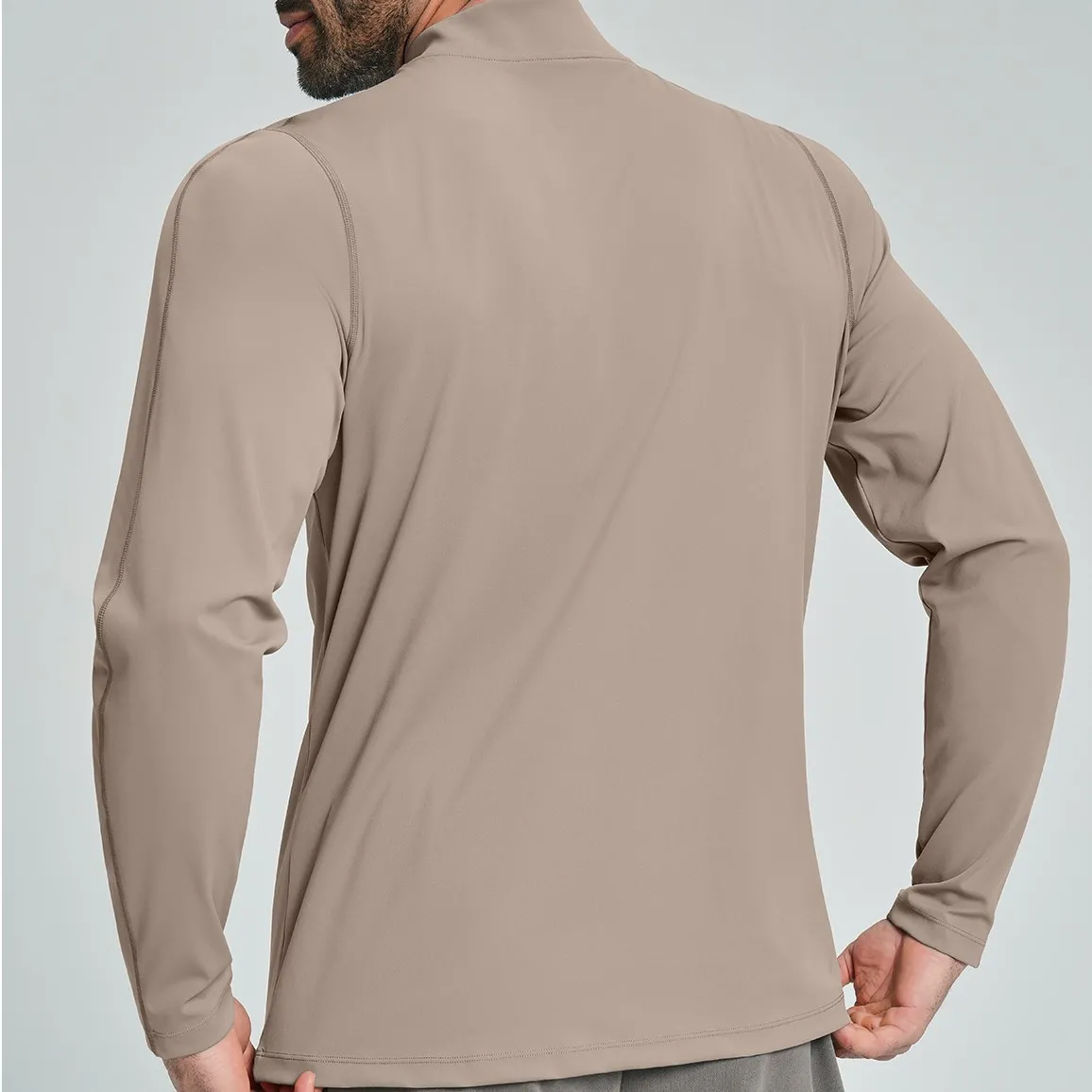 Men Active Quick Dry Crew Neck Athletic Running Gym Workout Tee Top Men Long Sleeve Gym t Shirt EFGBDD-ECX5086-2