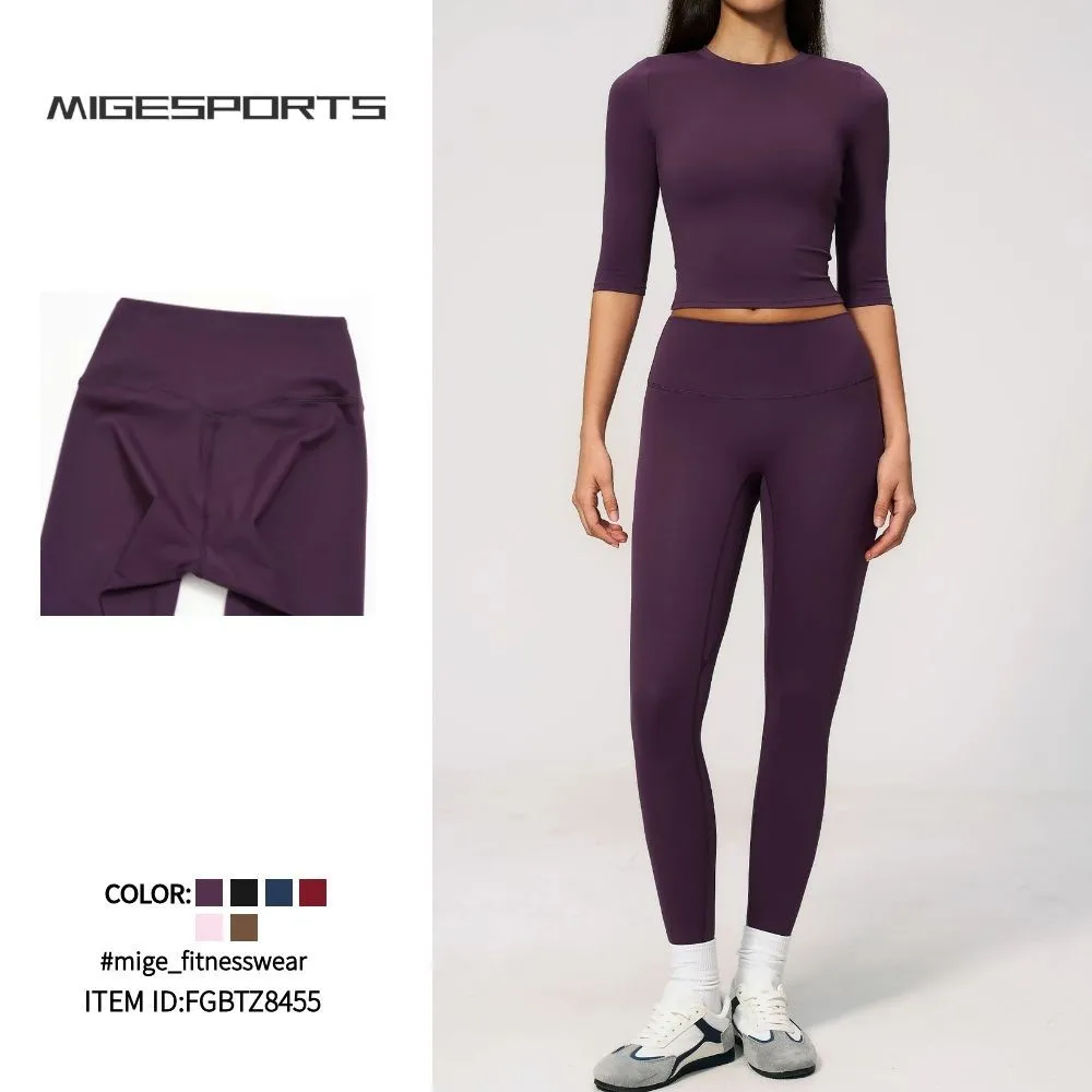 Two Piece Yoga Set Women Sports Suit Female Quick Dry Butt Lifting Leggings Fitness Sets No reviews yet FGBTZ8455