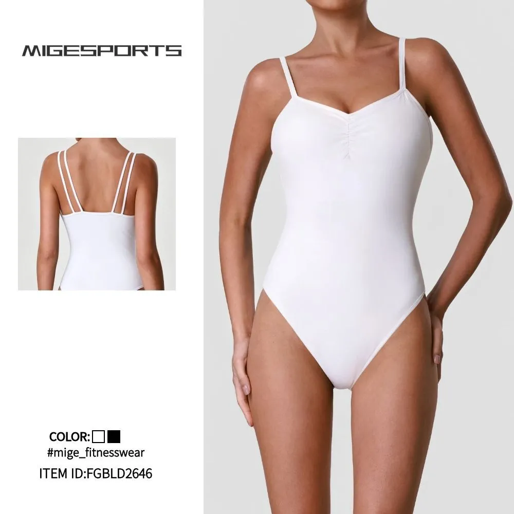 New Firm Casual Sports Bodysuit Sleeveless Yoga Jumpsuit Breathable Tight Fitting Design FGBLD2646
