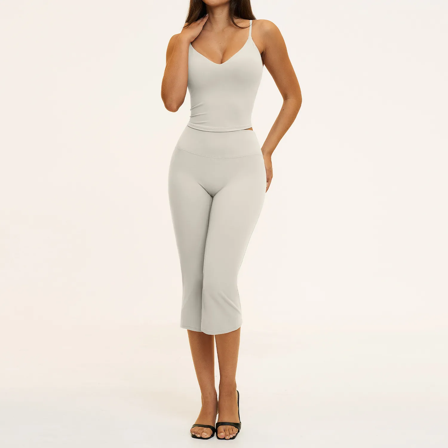 Pearl singlets+3/4 length leggings