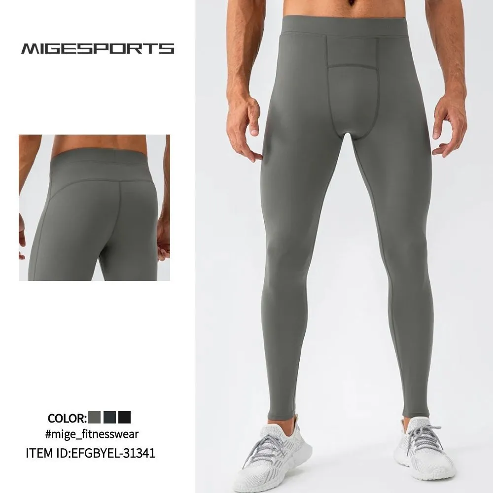 Quick Dry Men's Sports Training Pants High Elasticity High Quality Men's Compression Leggings for Running  EFGBYEL-31341