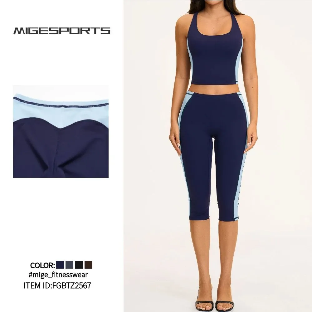 Gym Wear Women's Yoga Set Outfit Yoga Set Fitness Clothes Activewear Workout Sets  FGBTZ2567