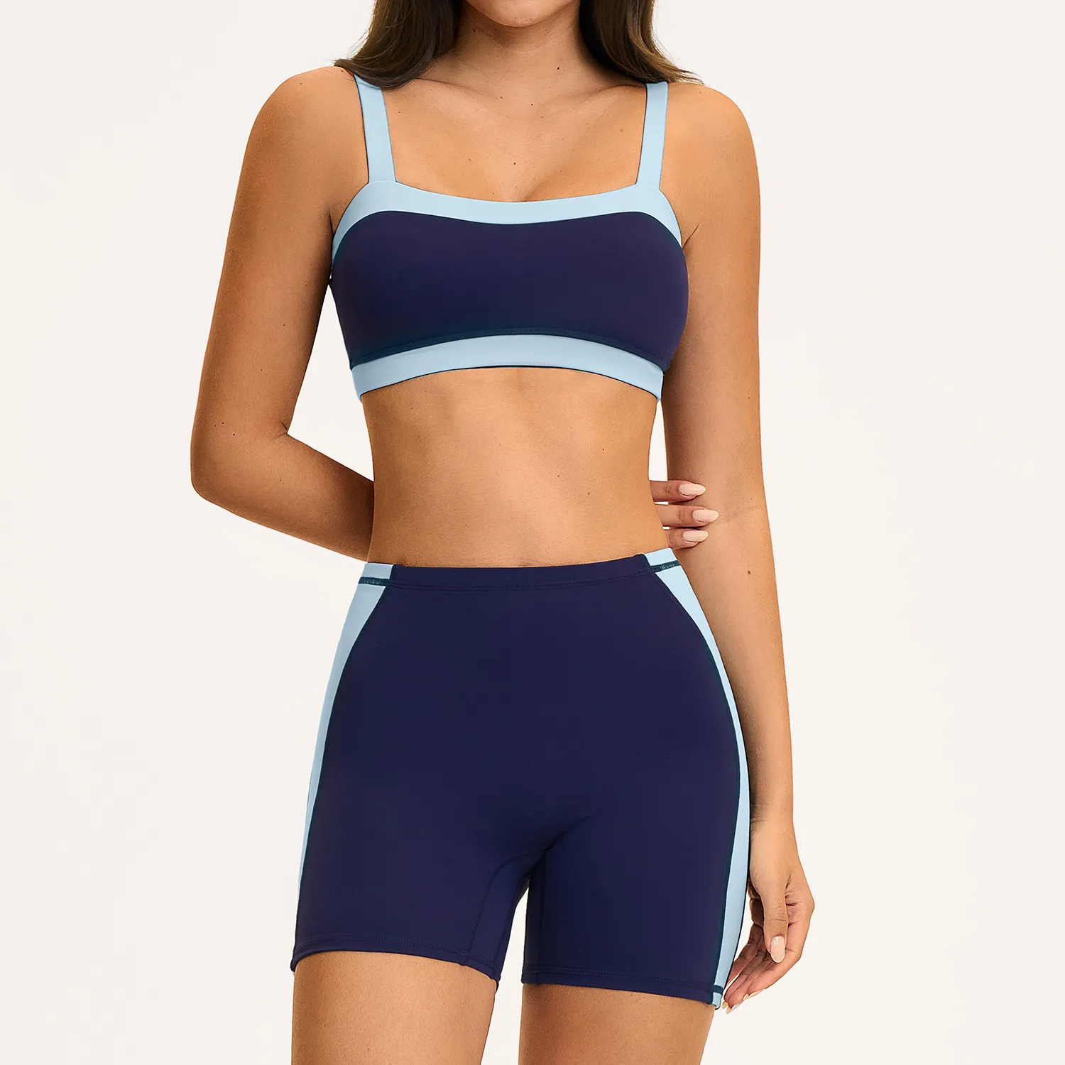 Navy bra+shorts