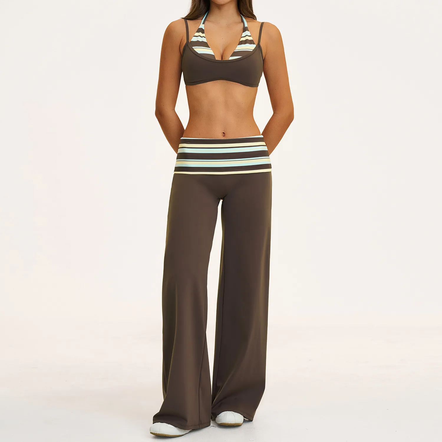 Brown&Stripe bra+pants