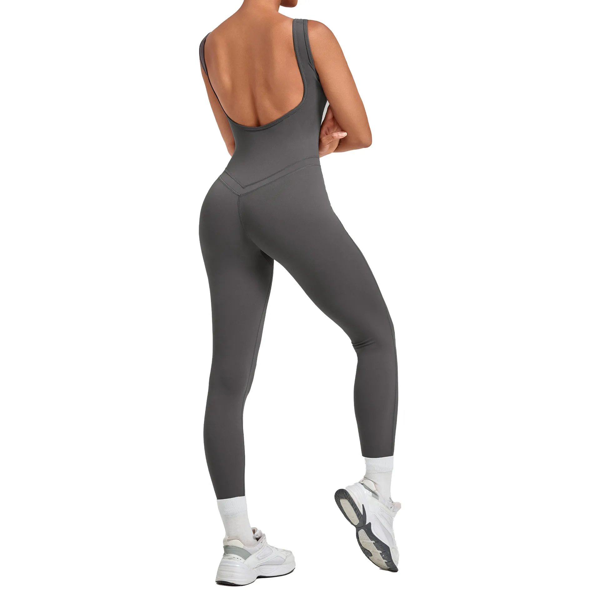 One Piece Yoga Jumpsuit Gym Bodysuit Women's Sports Jumpsuits Backless Sleeveless Tight Long Sportswear FGB7919
