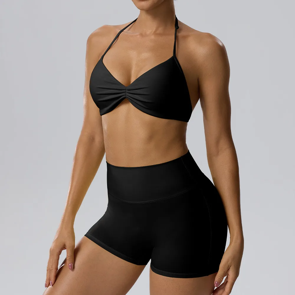 Black bra+shorts