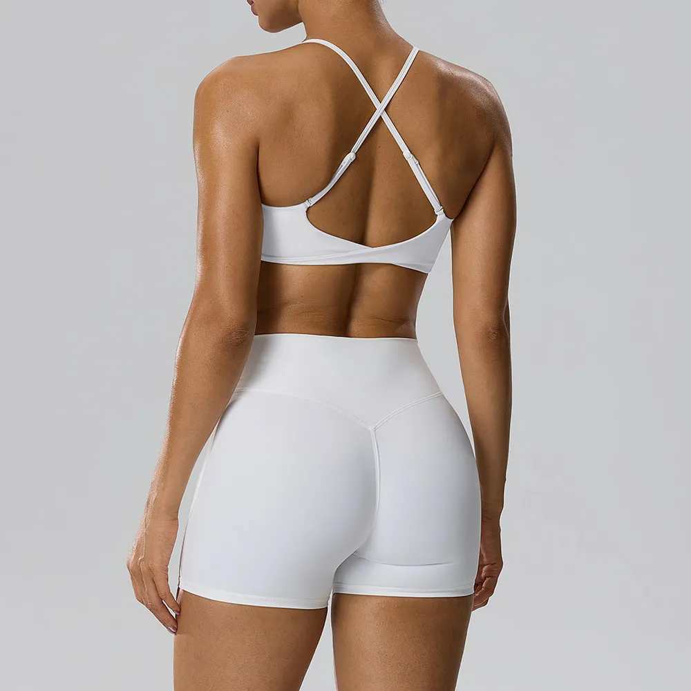 White bra+shorts