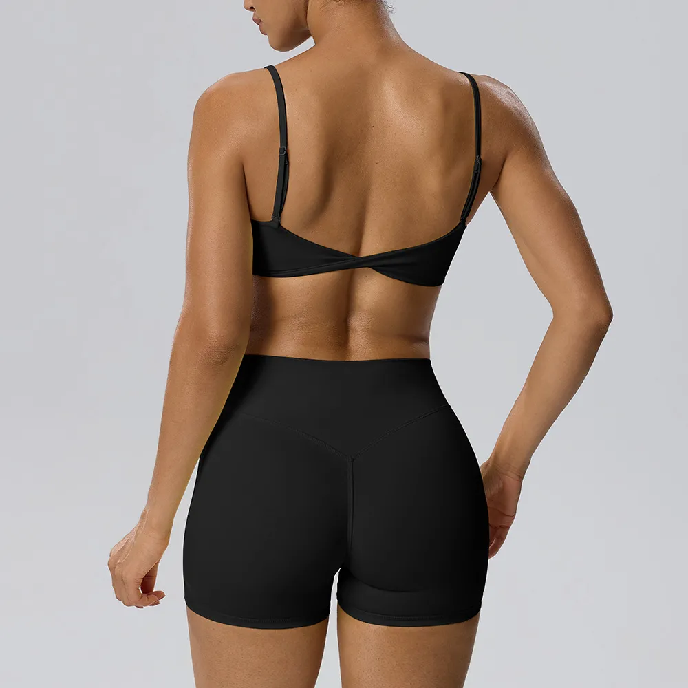 Black bra+shorts