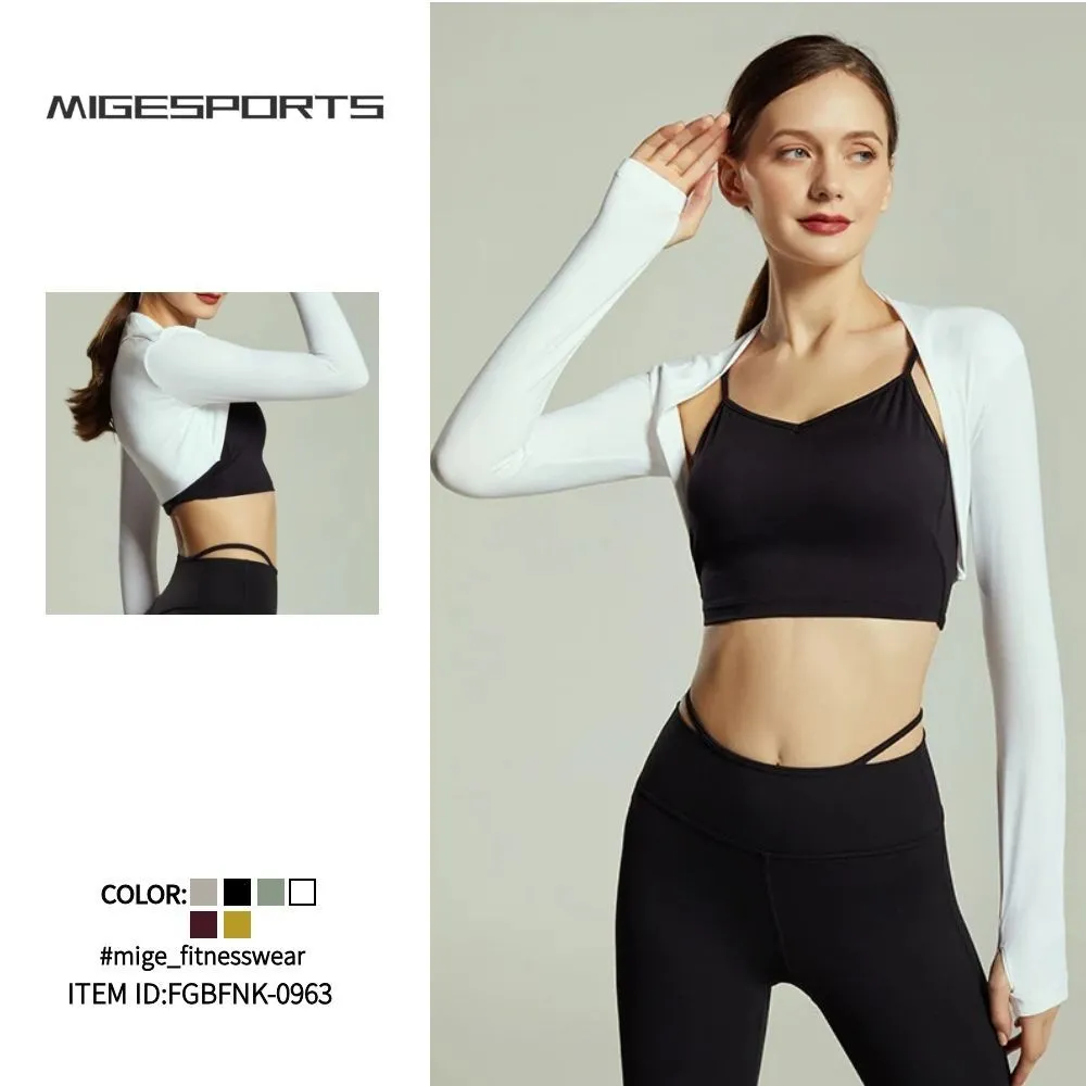 Dance Ballet Elegant Waistcoat Sports Fitness Small Coat Women's FGBFNK-0963