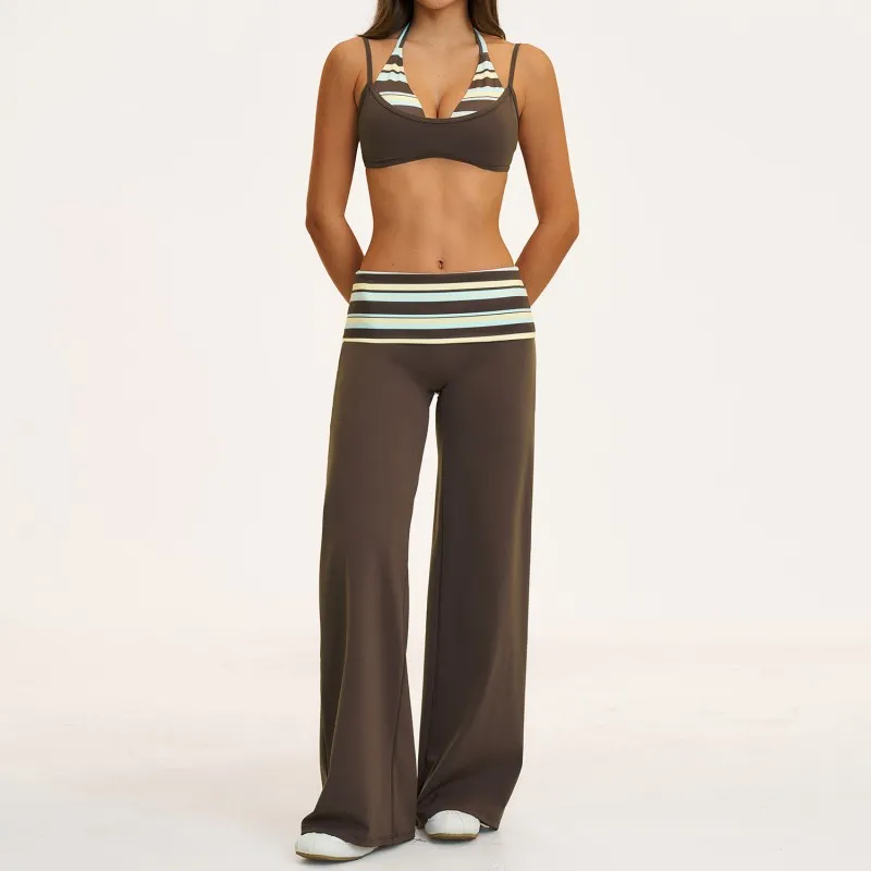 Gym Wear Women's Yoga Set Outfit Yoga Set Fitness Clothes Activewear Workout Sets  FGBTZ2567