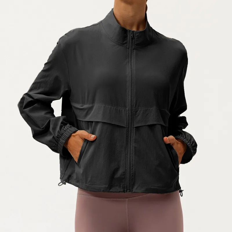 Women's Yoga Jacket Breathable Activewear Tops for Fitness Gym Sports FGB22617