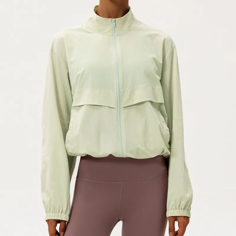 Women's Yoga Jacket Breathable Activewear Tops for Fitness Gym Sports FGB22617