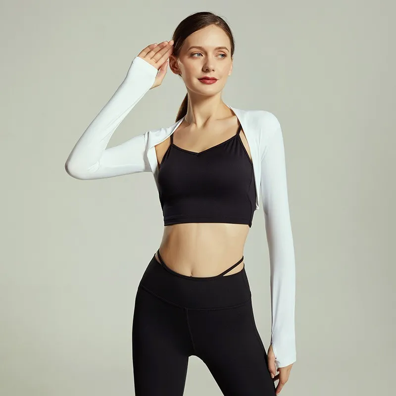 Dance Ballet Elegant Waistcoat Sports Fitness Small Coat Women's FGBFNK-0963