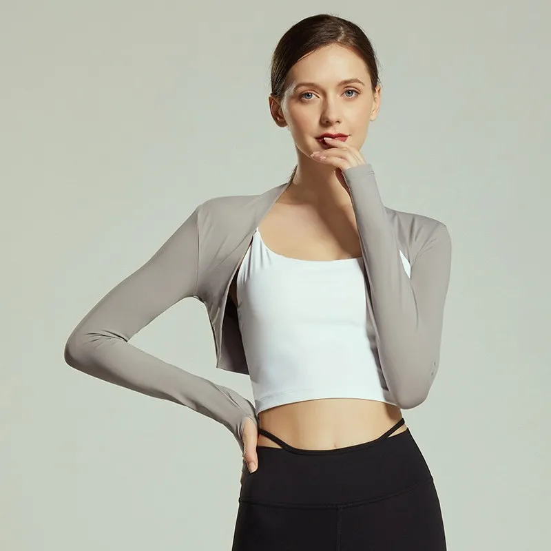 Dance Ballet Elegant Waistcoat Sports Fitness Small Coat Women's FGBFNK-0963