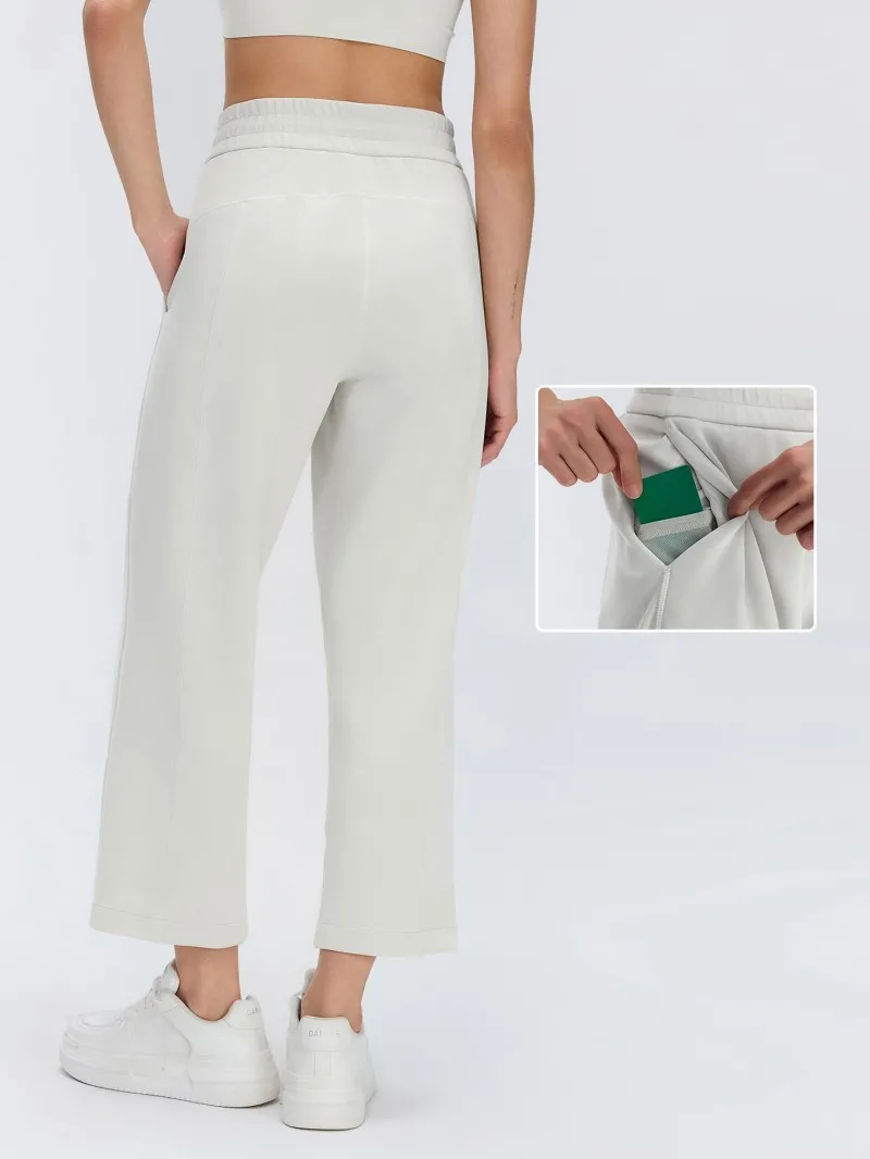 Womens Clothing Gym Fitness Sportswear Loose Sweatpants Casual High Waist Pants for Women Leisurewear Workout Pants  FGBD26013