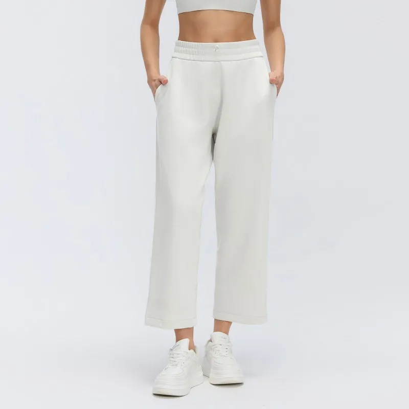 Womens Clothing Gym Fitness Sportswear Loose Sweatpants Casual High Waist Pants for Women Leisurewear Workout Pants  FGBD26013