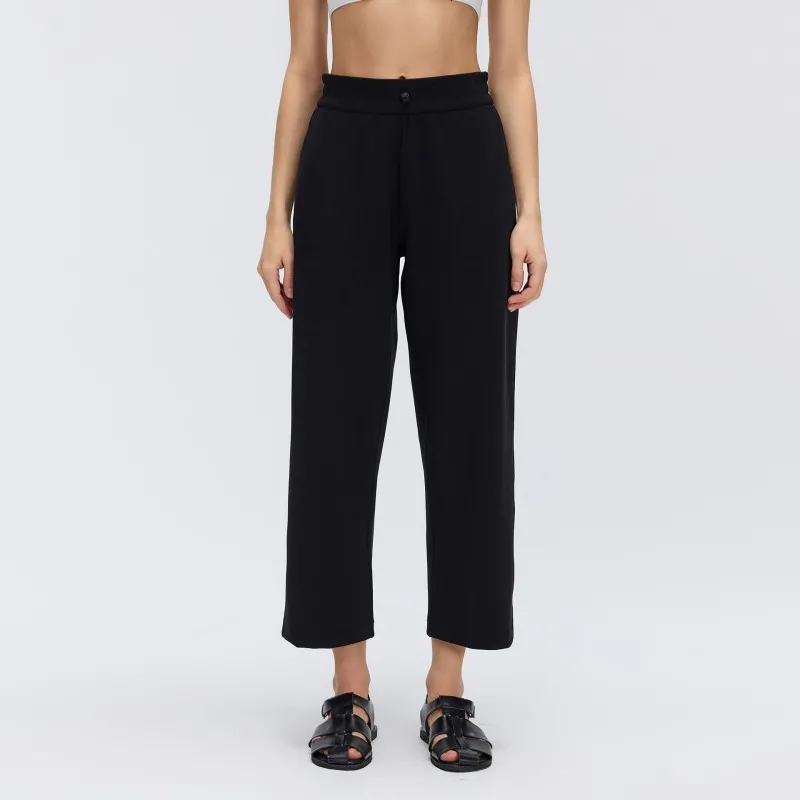 Womens Clothing Gym Fitness Sportswear Loose Sweatpants Casual High Waist Pants for Women Leisurewear Workout Pants  FGBD26013