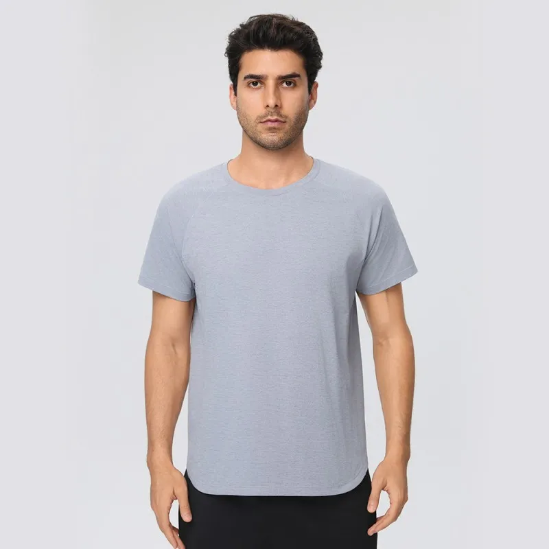 Men's Quick Dry Sporty Breathable Eco-Friendly Lightweight Sports T-Shirt Short Sleeve Solid Summer Running EFGBYEL-61204
