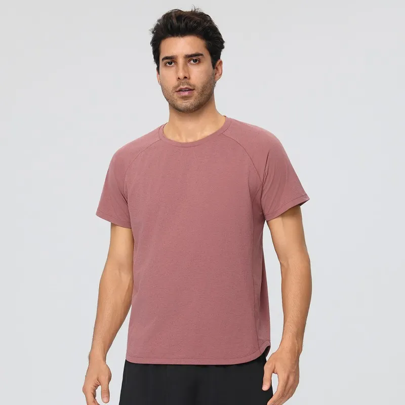 Men's Quick Dry Sporty Breathable Eco-Friendly Lightweight Sports T-Shirt Short Sleeve Solid Summer Running EFGBYEL-61204