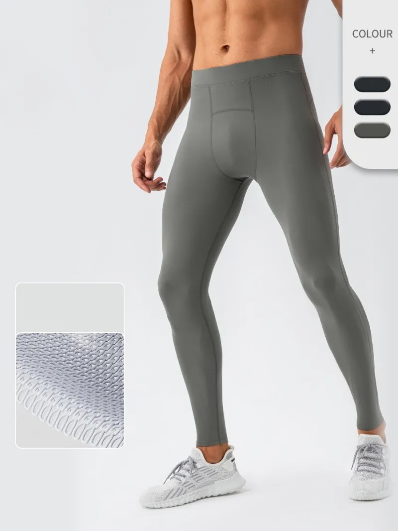 Quick Dry Men's Sports Training Pants High Elasticity High Quality Men's Compression Leggings for Running  EFGBYEL-31341