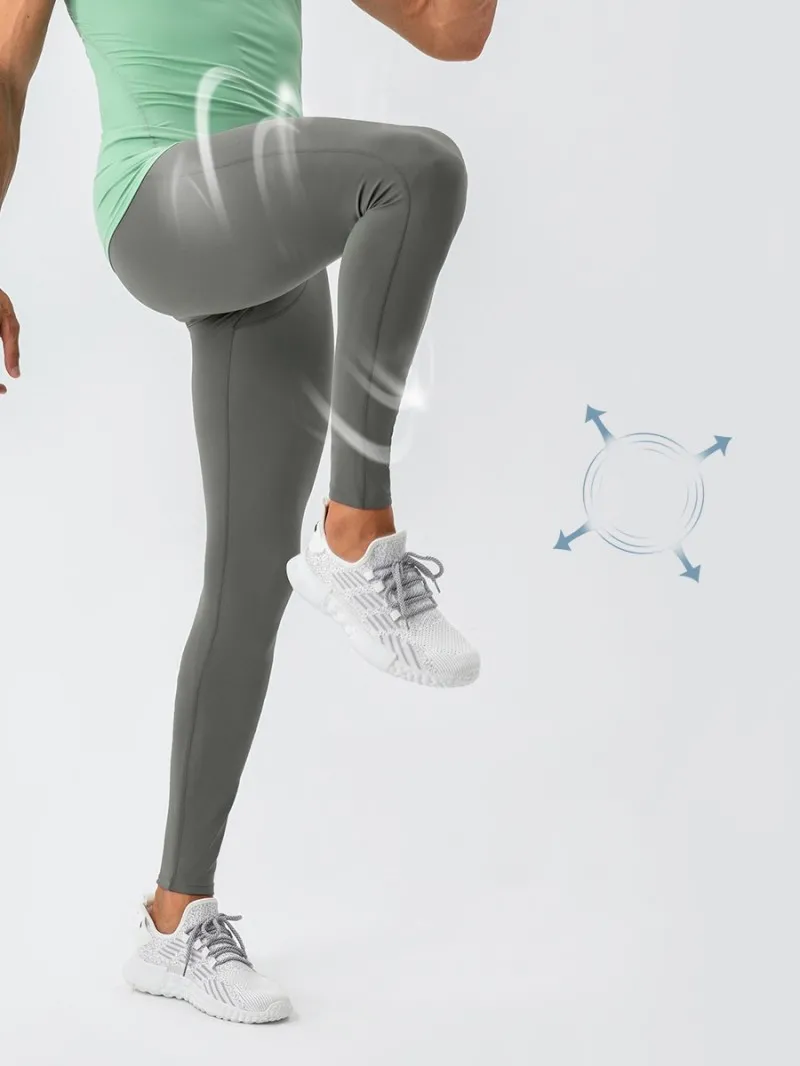 Quick Dry Men's Sports Training Pants High Elasticity High Quality Men's Compression Leggings for Running  EFGBYEL-31341