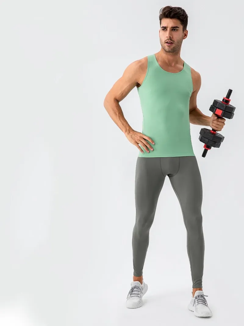 Quick Dry Men's Sports Training Pants High Elasticity High Quality Men's Compression Leggings for Running  EFGBYEL-31341
