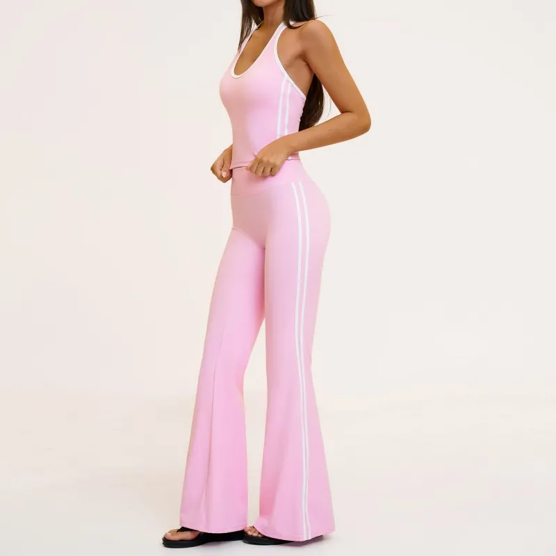Pink singlets+pants