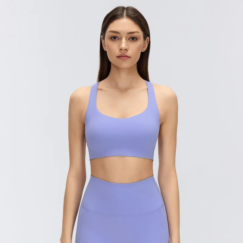 Solid Color Women's Fitness Yoga Bra Sets Lightweight Breathable Sports Training Yoga Bra FGBD26057