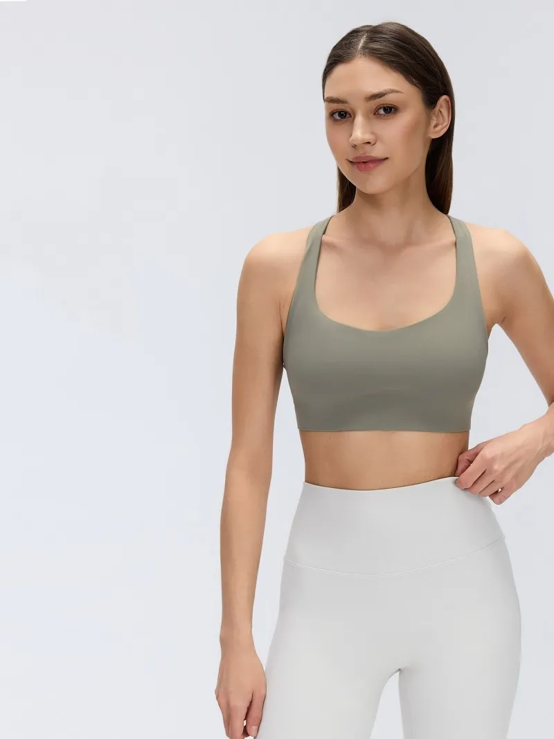 Solid Color Women's Fitness Yoga Bra Sets Lightweight Breathable Sports Training Yoga Bra FGBD26057