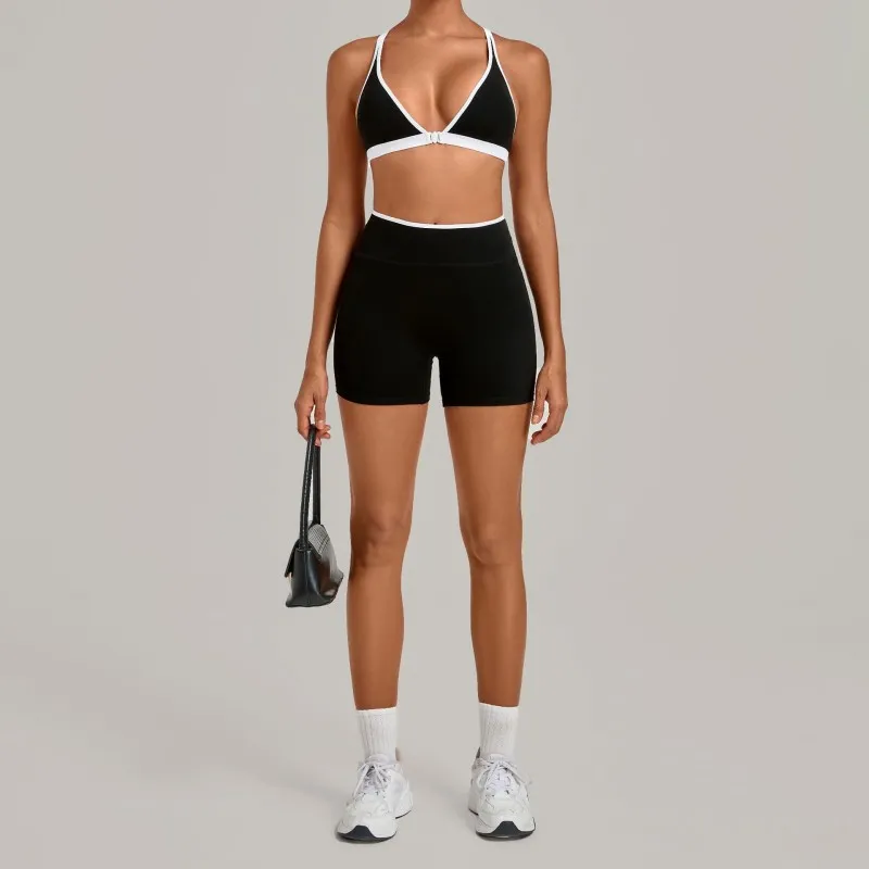 Black bra+shorts