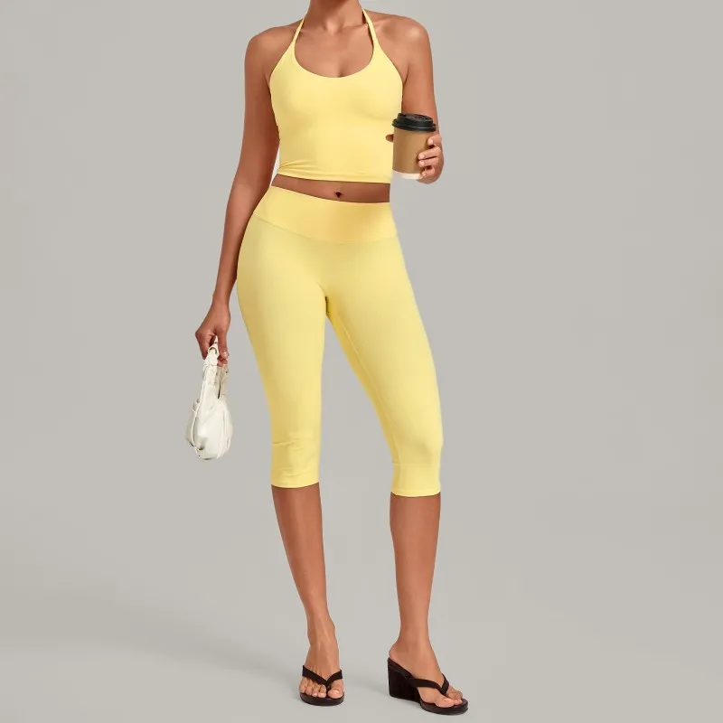 Butter singlets+3/4 length leggings