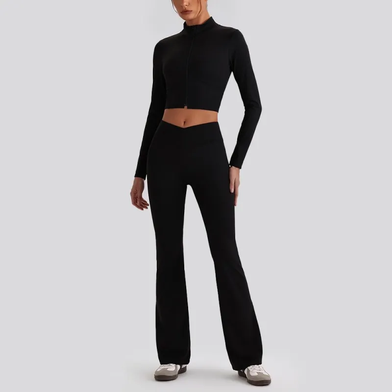 Gym Clothing Active Wear Yoga Set Bra Jackets Tight Fitting Short Top Casual Fitness Suit Women Yoga Sets FGBYW610+YW612+KW473
