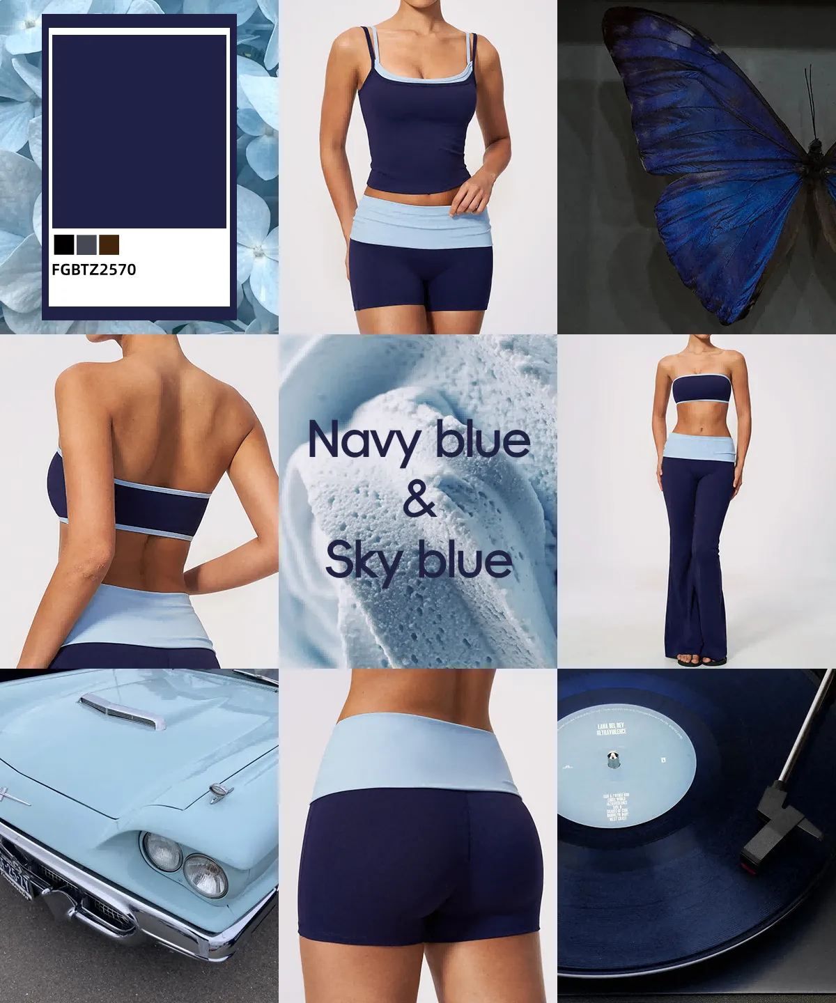 FGBTZ2570 New 4-Piece Yoga Set: A Perfect Combination of Style and Comfort