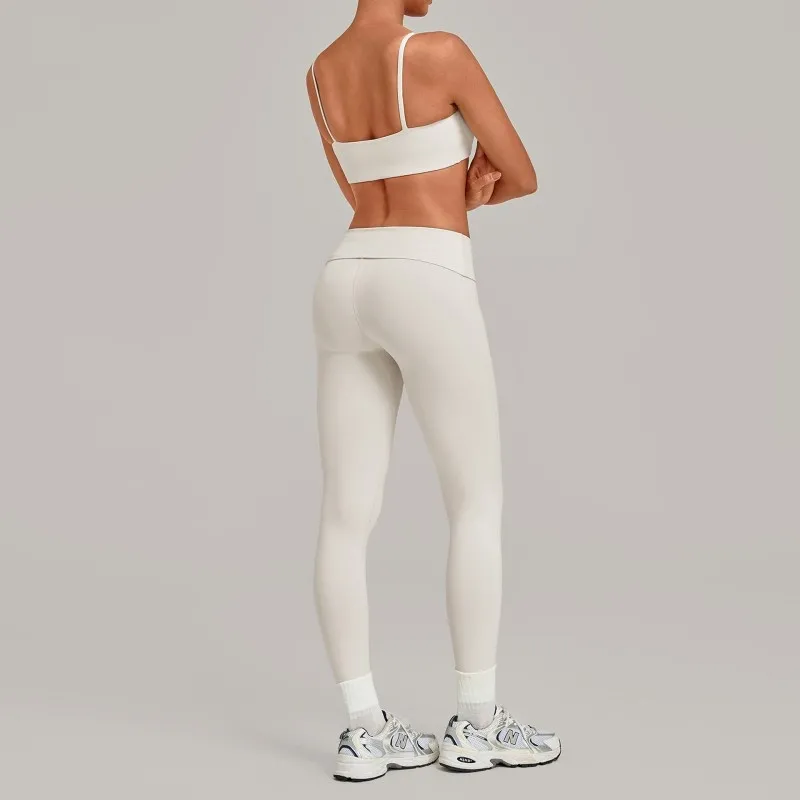 Women's Solid Sports Yoga Wear Bra Leggings Breathable Fitness 2- Piece Yoga Set Spandex/Nylon FGB1192+3301