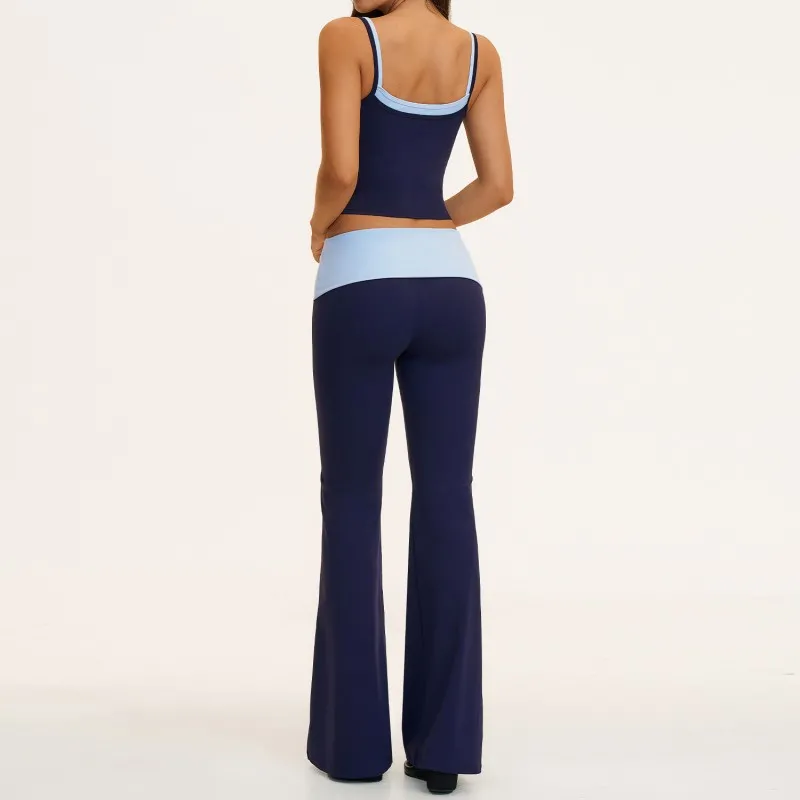 New Arrivals Tube Top Singlets Shorts Flare Leggings 4 Piece Yoga Sets Nylon Women's Activewear Workout Sets for Women FGBTZ2570