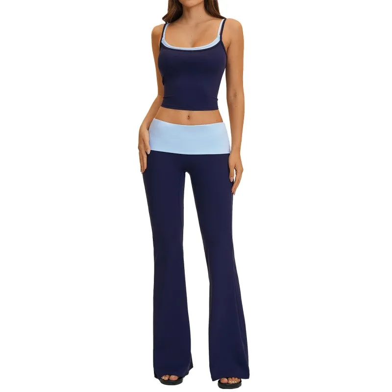 New Arrivals Tube Top Singlets Shorts Flare Leggings 4 Piece Yoga Sets Nylon Women's Activewear Workout Sets for Women FGBTZ2570