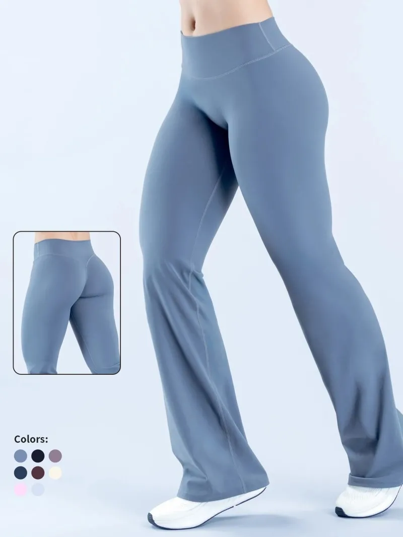 Yoga Pants Control Butt Lifting Bootcut Leggings Elastic Wide Leg Fitness Sports Yoga Pants FGBRXW3013